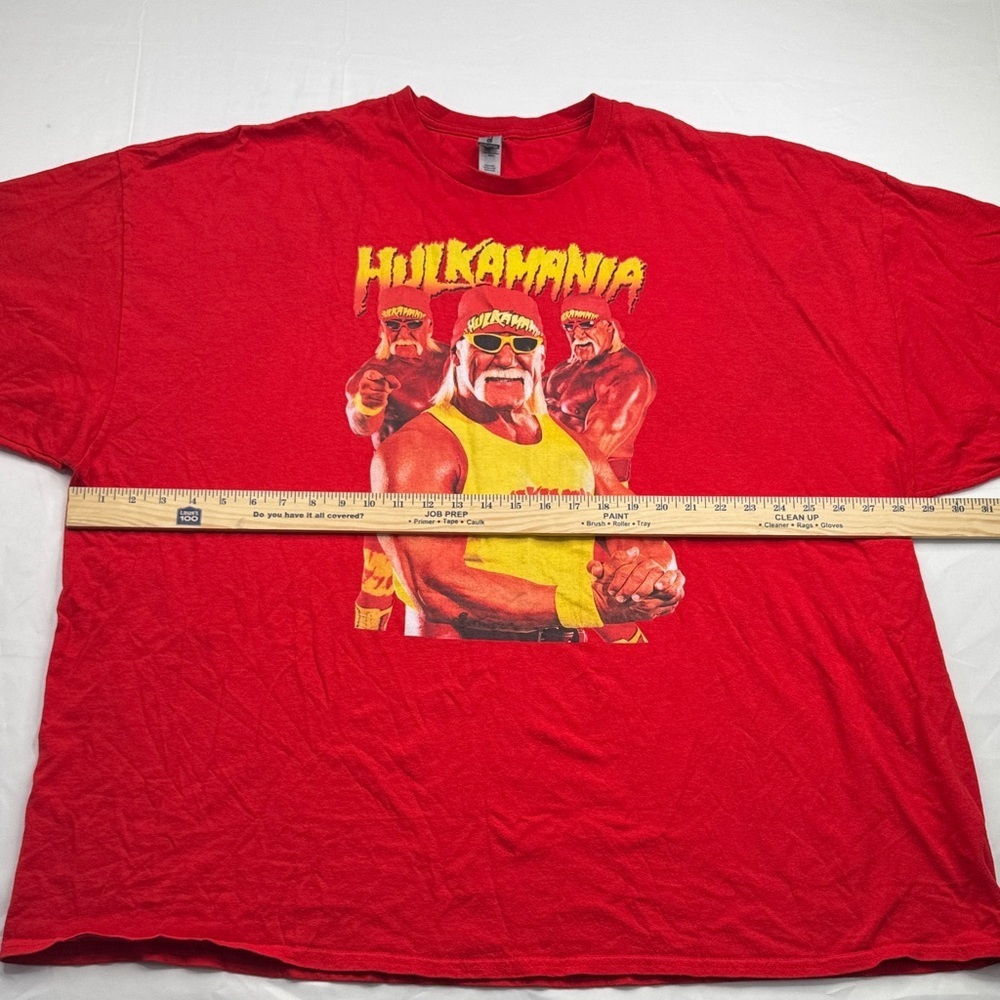 Hulkamania Red Graphic Tee men’s size 5X 100% cotton t shirt wrestling - Picture 4 of 8